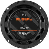 Musway ME6.2C - Kit 2 Voies Séparé 6,5" 100W RMS 3 Ohms