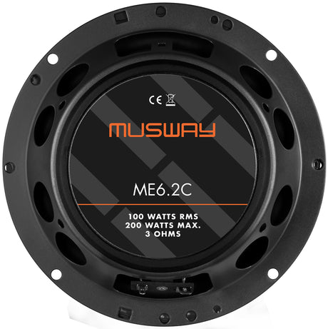 Musway ME6.2C - Kit 2 Voies Séparé 6,5" 100W RMS 3 Ohms