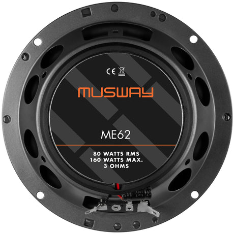 Musway ME62 - Haut-parleur Coaxial 6,5" 80W RMS 3 Ohms