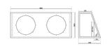 Caisson Double RTE12x2DV - Sound Auto Concept