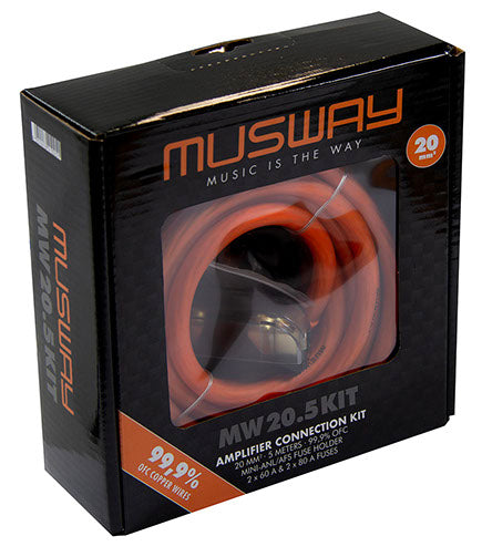 Kit alimentation complet  20mm² KIT MW20.5 - Sound Auto Concept