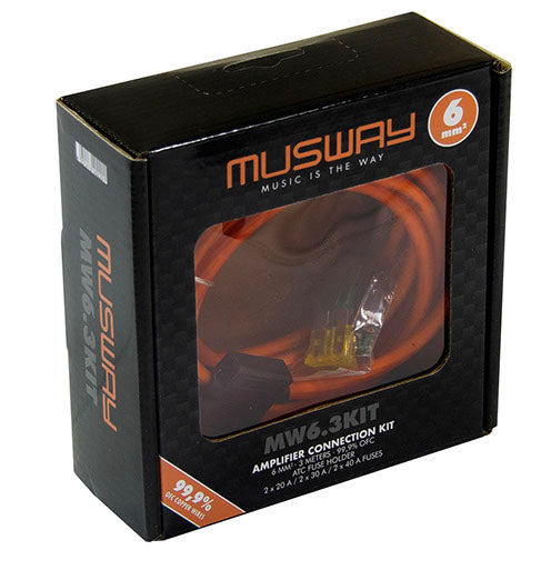 Kit alimentation complet 6mm² - Sound Auto Concept