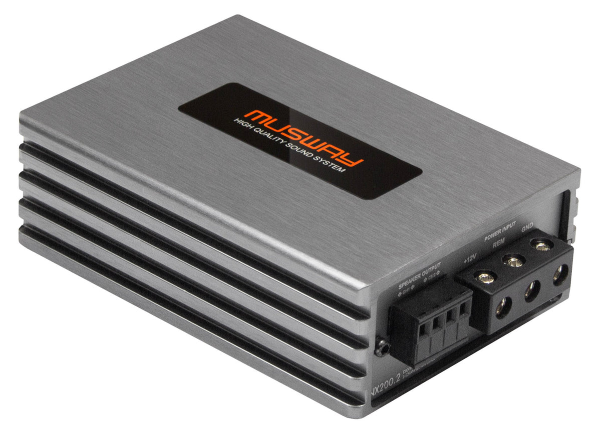 MUSWAY NX200.2 – Amplificateur 2 canaux classe D 2 x 200 W RMS à 2 Ω