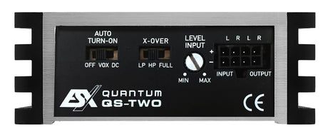 Amplificateur ESX QUANTUM QS-TWO nano classe D 2 canaux 2x95W / 1x190W