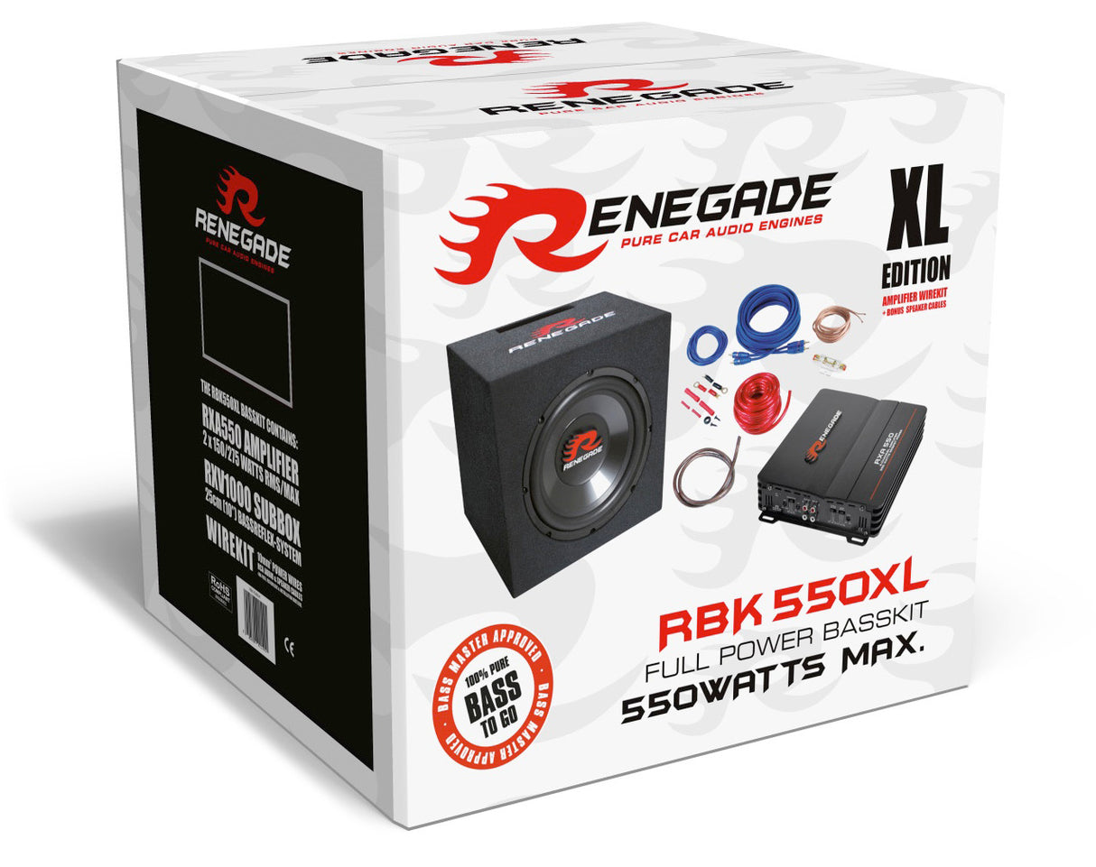 Pack caisson + amplificateur 2 canaux et kit d'installation - Sound Auto Concept