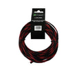Gaine  tressée   nylon rouge-noir 6/12mm 10m - Sound Auto Concept