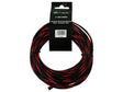 Gaine tressée  nylon  rouge-noir 6/12mm 10m - Sound Auto Concept