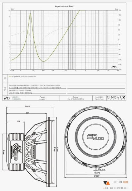 Subwoofer  SP15CXXX NEW 2024 BIG SURROUND - Sound Auto Concept