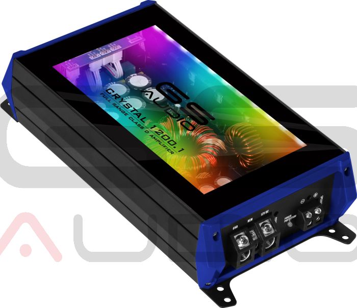 GS Audio Full-Range Mono 1200 W RMS @ 1 Ω – Série Crystal - Sound Auto Concept