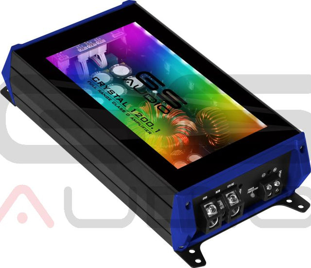 GS Audio Full-Range Mono 1200 W RMS @ 1 Ω – Série Crystal - Sound Auto Concept