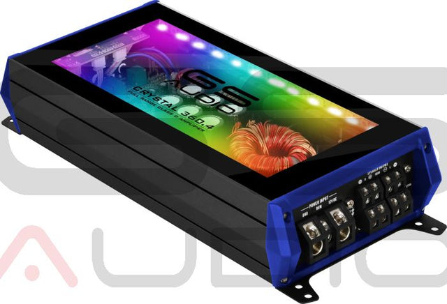 GS Audio Amplificateur 4 canaux Full-Range 4×360 W RMS @2 Ω – Série Crystal - Sound Auto Concept